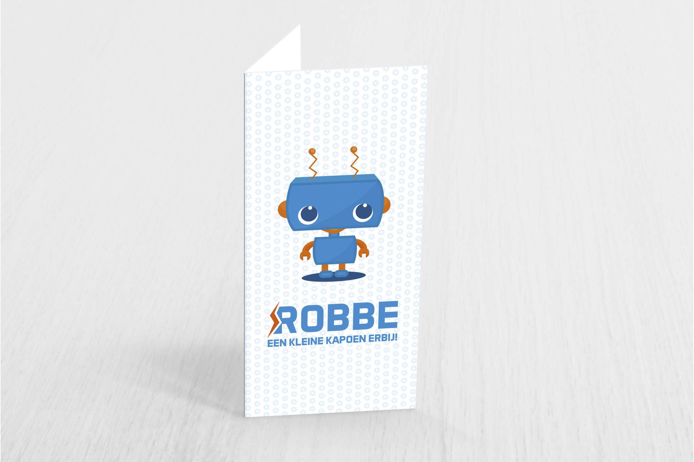Schattig blauw robotje